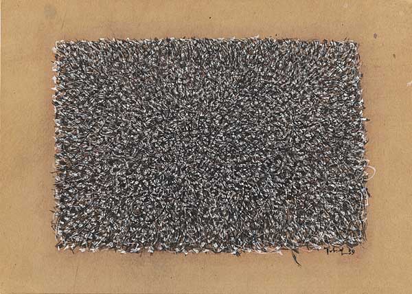 MARK TOBEY Within itself, 1959 tempera on paper, 20,3 × 28,8 cm  Courtesy Jeanne Bucher Jaeger, Paris