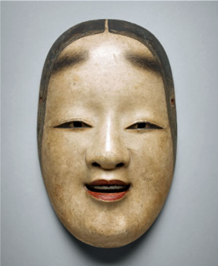 Masque de théâtre No Ko Omote. Photo © RMN-Grand Palais (musée Guimet, Paris) / Thierry Ollivier