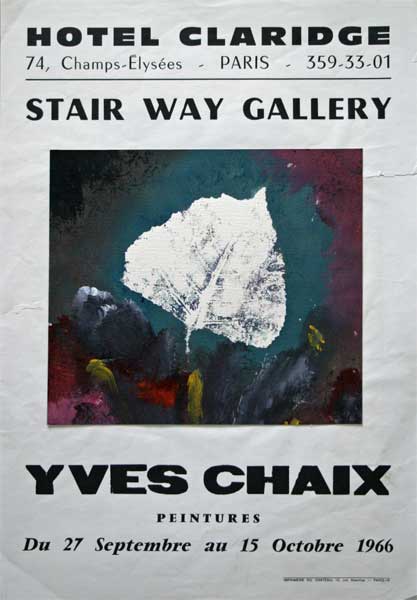 Yves CHAIX (1936) affiche avec un original