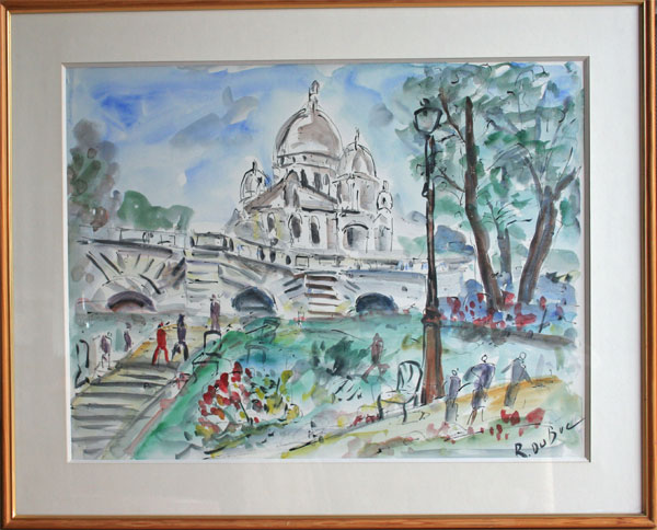 DUBUC Roland (1924-1998) Montmartre Le Sacré Coeur