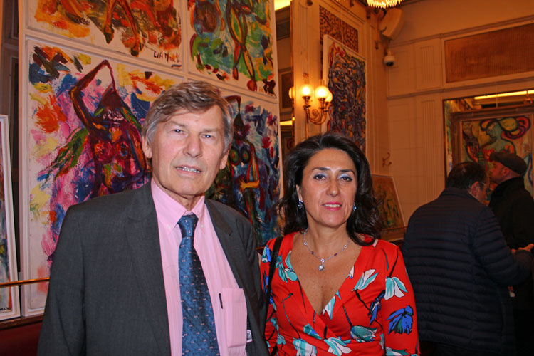 Eva Marc'h et Patrick Reynolds créateur du Magazine d'art en ligne LE MUSEE PRIVE