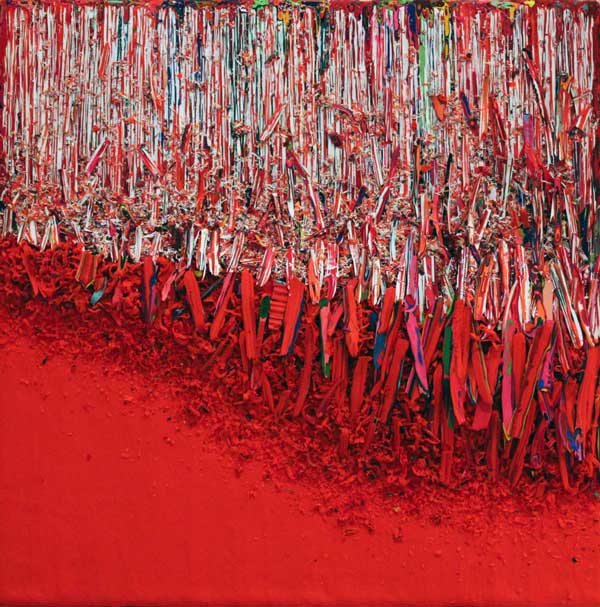 Hur Kyung-Ae Sans titre, 2020, Acrylique sur toile, 30 x 30 cm