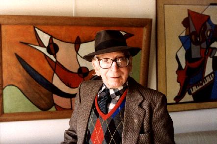 Edgar Stoebel portrait de l'artiste par Patrick Reynolds vers 1983