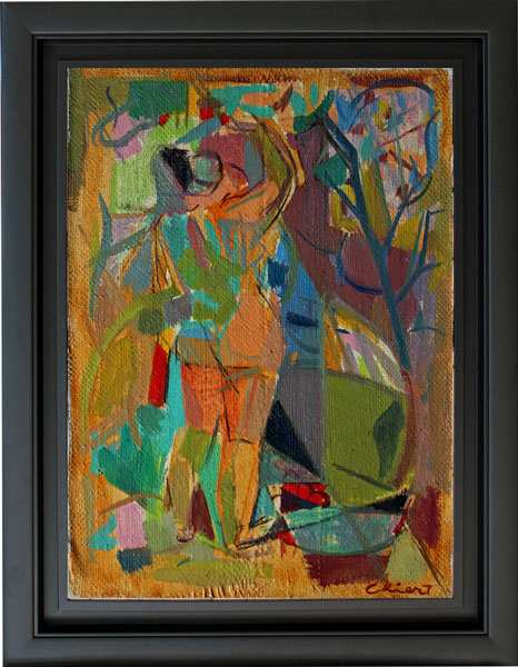 Vente d'art contemporain - Jean Ekiert huile sur toile 33x24 cm Circa années 50