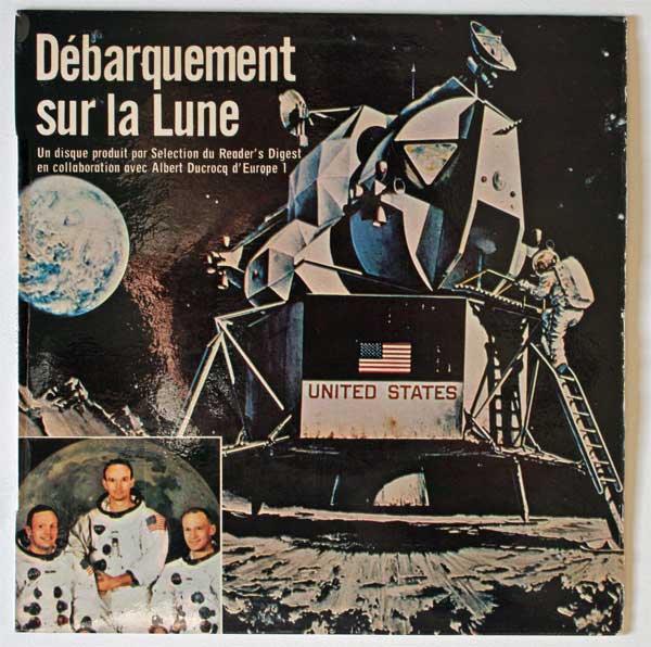 "Débarquement sur la Lune" disque EP 45 tours