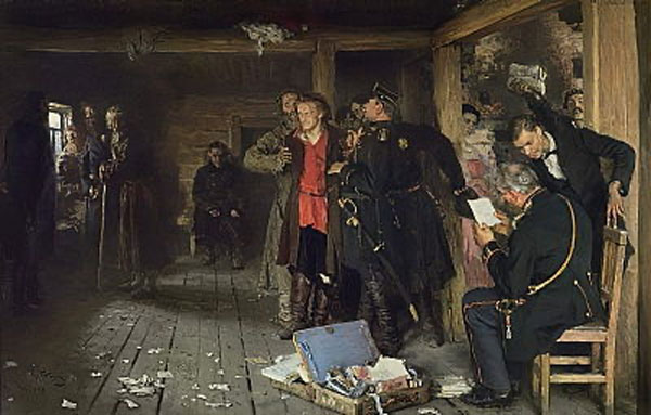 Illya Répine (1844-1930) Arrestation de propagandistes, 1880-1889