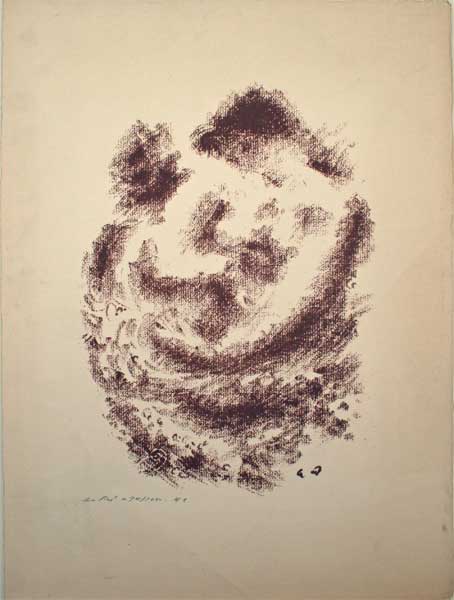 André MASSON (1896-1987) lithographie Femme et Enfant 