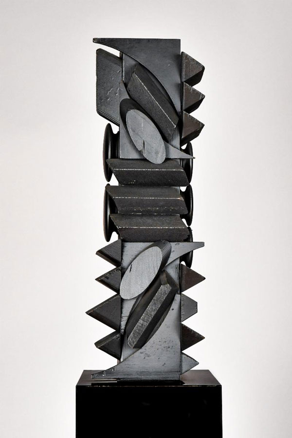 Louise Nevelson, Young Tree XXIV, 1971, wood, paint 19 ¾ H. x 6 ¾ W. x 5 ¾ D. inches; overall height 55 ¾ inches