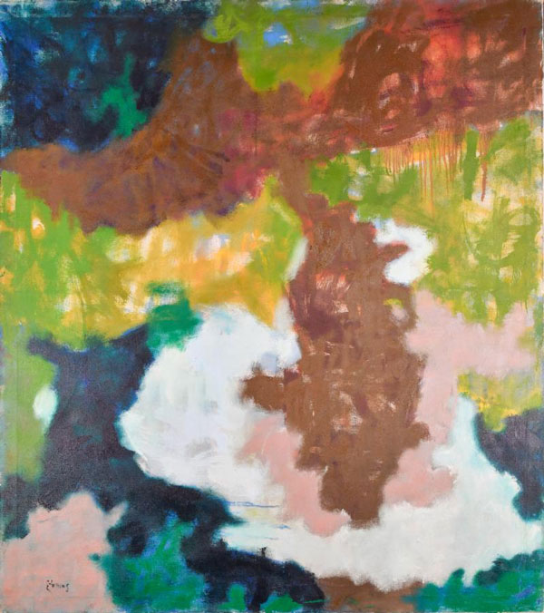 Theodore Stamos, Untitled, 1956, oil on canvas, 54 H. x 48 W. inches 