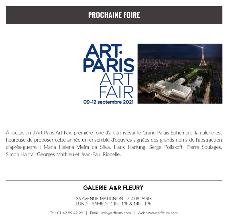 Galerie A&R Fleury Prochains RDV Exposition Alicia Penalba Foire Art Paris
