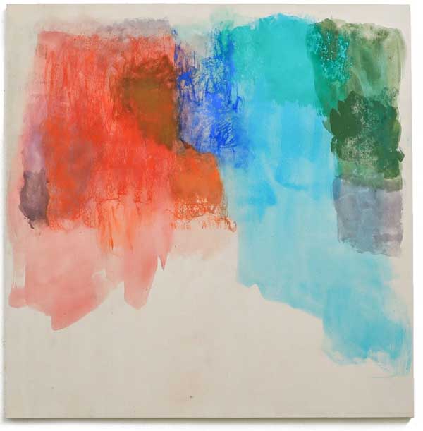 L' Autre Rive 12, 2022 - 2023 Pigments, liant et pastels sur toile de coton 187 x 183 cm © Virginie Bonnefon