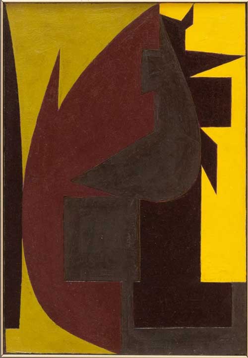 Victor Vasarely, Garam 2, 1950, huile sur bois, 34 x 23.5 cm