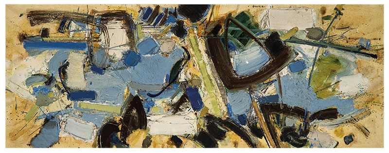 John Harrison Levee (1924-2017) April III - 1957 Oil on canvas