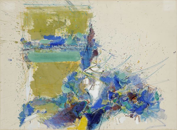 John Harisson LEVEE Gouache de 1959 signée et datée 59 en bas vers la gauche dimensions 57 x 76 cm (22,5 x 30 inches)