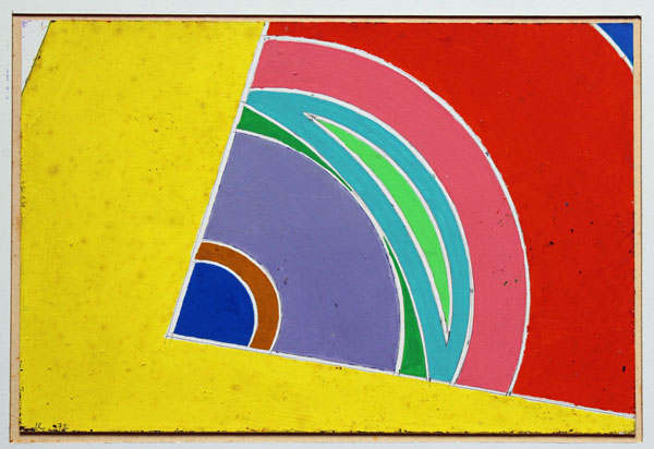 John Harrison Levee acrylique sur panneau de 1972