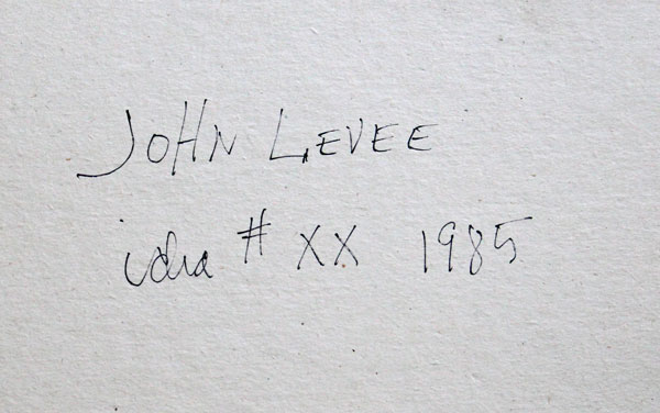 CRJL1985 N°02 CATALOGUE RAISONNE JOHN LEVEE