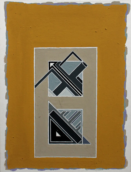 John Harrison Levee composition abstraite de 1986 
