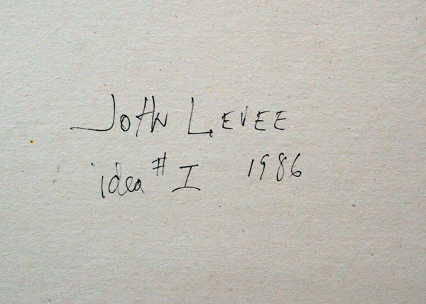 CRJL1986 N°08 CATALOGUE RAISONNE JOHN LEVEE