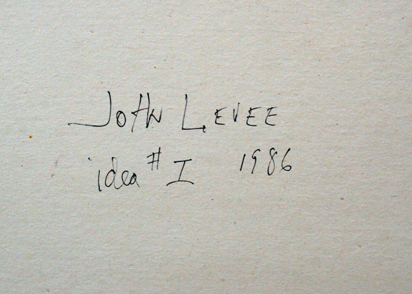 CRJL1986 N°08 CATALOGUE RAISONNE JOHN LEVEE