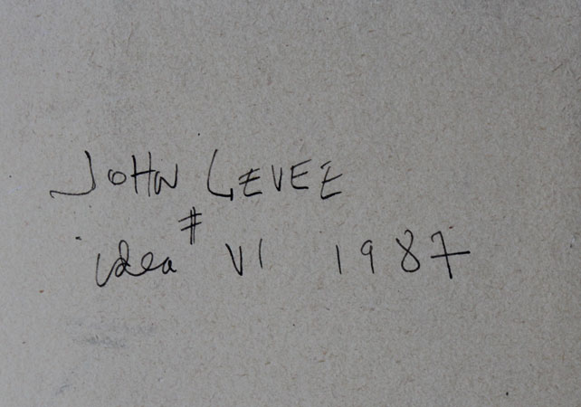 CRJL1987 N°04 CATALOGUE RAISONNE JOHN LEVEE - DOS