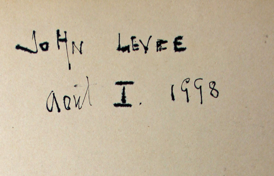 CRJL1998 N°02 CATALOGUE RAISONNE JOHN LEVEE