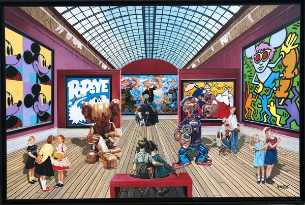 Gully Popeye acrylique sur toile 100 x150 cm