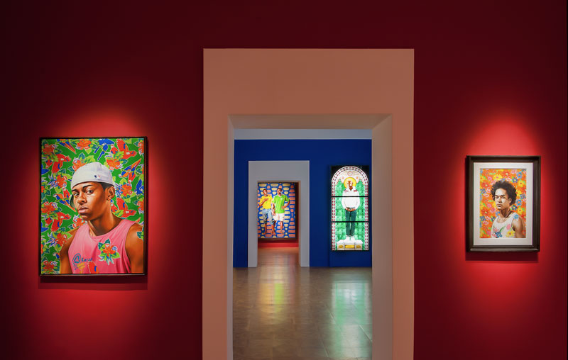 Vue de l'exposition Kehinde Wiley, Peintre de l'épopée, Centre d'art La Malmaison, à Cannes © Olivier Clavel 