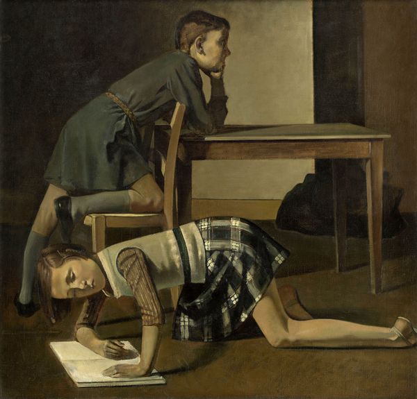 BALTHUS, LES ENFANTS BLANCHARD, 1937  Huile sur toile, 125 x 130 cm Musée national Picasso-Paris, Donation des héritiers de Picasso, 1973/1978  © Balthus Photo: RMN-Grand Palais (Musée national Picasso-Paris) / Mathieu Rabeau 