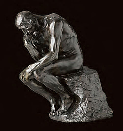 Auguste Rodin Le Penseur, taille originale, 1880/1882 Bronze (Auguste Griffoul, 1896), 72 x 34 x 53 cm MAH Musée d’Art et d’Histoire, Genève Photo : © MAH, Genève, Photo Flora Bevilacqua