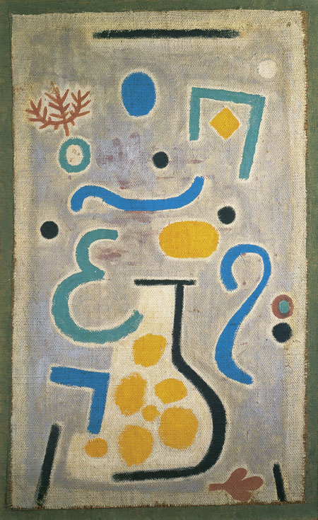 Paul Klee Die Vase, 1938, 122 Le Vase Huile sur toile forte sur jute 88 x 54,5 cm Fondation Beyeler Riehen/Bâle, Collection Beyeler Photo : Peter Schibli