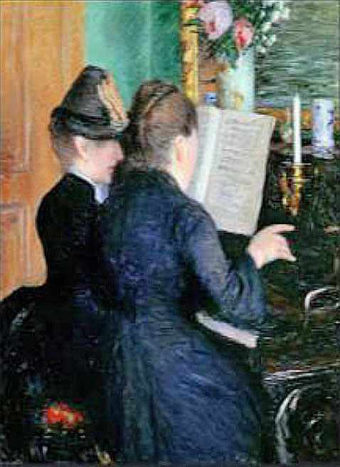 La leçon de piano, vers 1889, huile sur toile Musée Marmottan Monet, Paris © Christian Baraja
