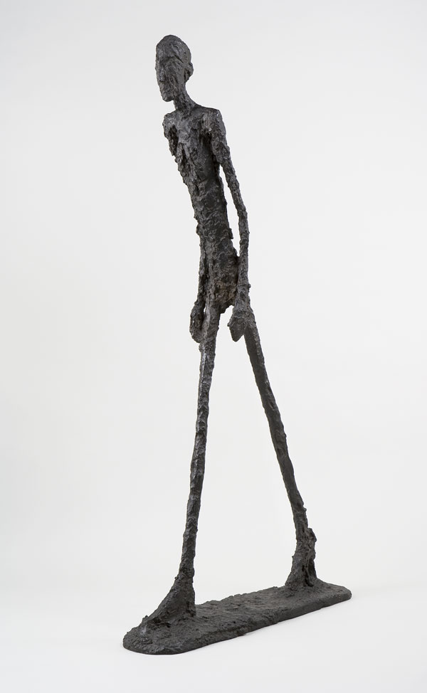 Alberto Giacometti Homme qui marche I, 1960 Bronze 180,5 x 27,0 x 97,0 cm Fondation Giacometti, Paris © Succession Alberto Giacometti ,VEGAP, Bilbao, 2018