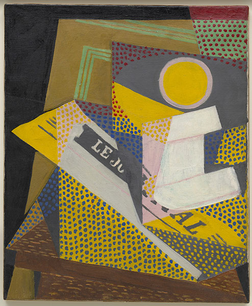 Juan Gris Journal et compotier, mars 1916 Huile sur toile 46 x 37,8 cm Solomon R. Guggenheim Museum, New York, Donation, Legs de Katherine S. Dreier 53.1341