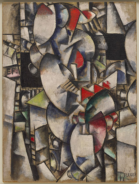 Fernand Léger Le Modèle nu dans l'atelier, 1912–13 Huile sur toile de jute 128,6 x 95,9 cm Solomon R. Guggenheim Museum, New York, Collection fondatrice Solomon R. Guggenheim 49.1193 © VEGAP, Bilbao, 2016