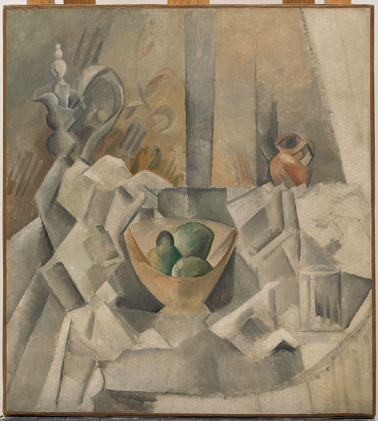 Pablo Picasso Carafon, pot et compotier, été 1909 Huile sur toile 71,8 x 64,6 cm Solomon R. Guggenheim Museum, New York, Collection fondatrice Solomon R. Guggenheim, Donation 37.536 © Sucesión Pablo Picasso. VEGAP, Bilbao, 2016