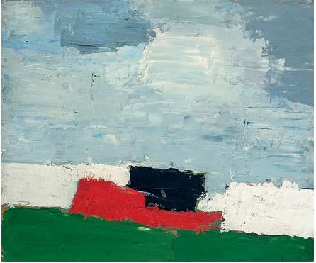 Nicolas de Staël Paysage 1952 Huile sur carton 28 x 33 cm Collection privée / Courtesy Applicat-Prazan, Paris © ADAGP, Paris, 2023