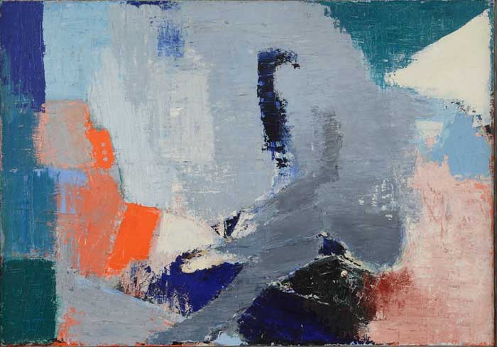 Nicolas de Staël Femme assise 1953 Huile sur toile 114 x 162 cm Collection particulière © Adagp, Paris, 2023 © Photo Jean-Louis Losi