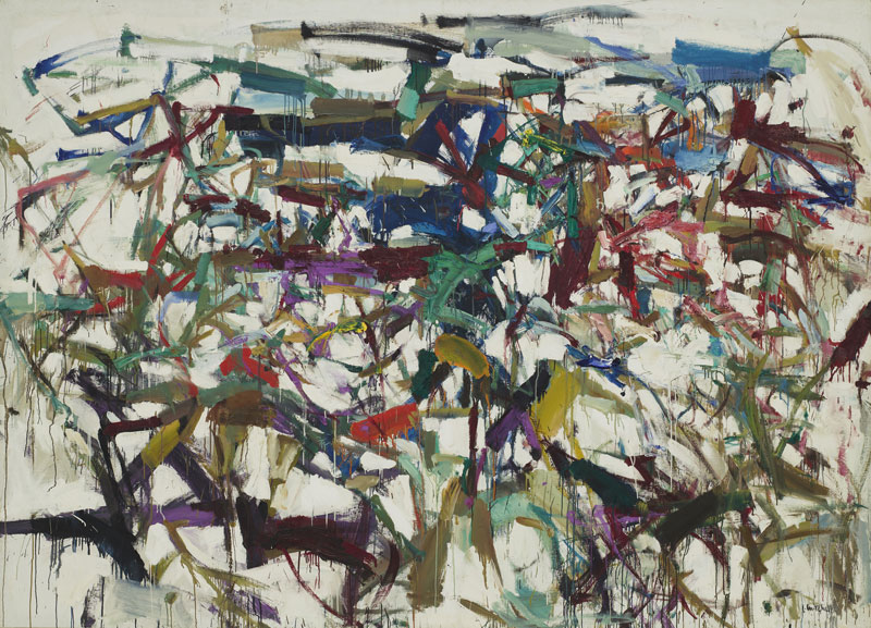 Joan Mitchell (American, 1925–1992). Ladybug. 1957. Oil on canvas, 6' 5 7/8? x 9' (197.9 x 274 cm). The Museum of Modern Art, New York. Purchase, 1961. © Estate of Joan Mitchell
