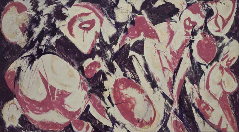Lee Krasner (American, 1908–1984). Gaea. 1966. Oil on canvas, 69? x 10' 5 1/2? (175.3 x 318.8 cm).  The Museum of Modern Art, New York. Kay Sage Tanguy Fund, 1977  © 2017 Pollock-Krasner Foundation / Artists Rights Society (ARS), New York.