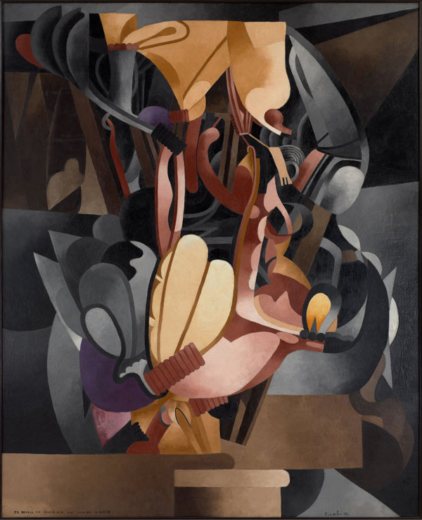 Francis Picabia (French, 1879–1953). Je revois en souvenir ma chère Udnie (I See Again in Memory My Dear Udnie). 1914.  Oil on canvas, 8' 2 1/2? x 6' 6 1/4? (250.2 x 198.8 cm). The Museum of Modern Art, New York. Hillman Periodicals Fund.  © 2016 Artists Rights Society (ARS), New York/ADAGP, Paris. Photo: The Museum of Modern Art, John Wronn