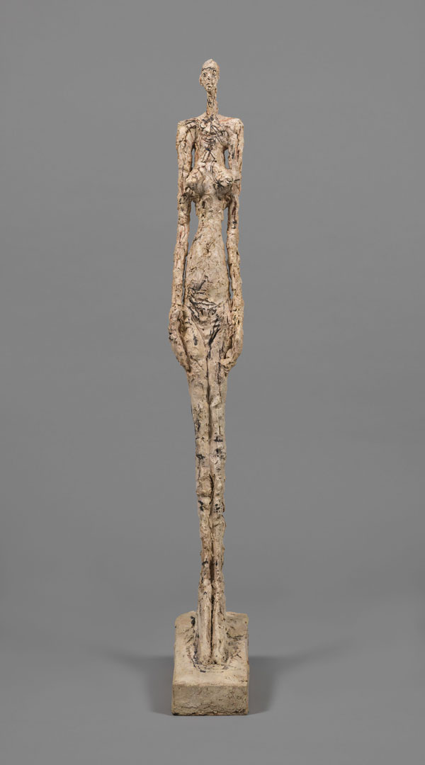 Alberto Giacometti Woman of Venice V 1956 Painted plaster 113.5 x 14.5 x 31.8 cm Collection Fondation Alberto et Annette Giacometti, Paris © Alberto Giacometti Estate, ACS/DACS, 2017