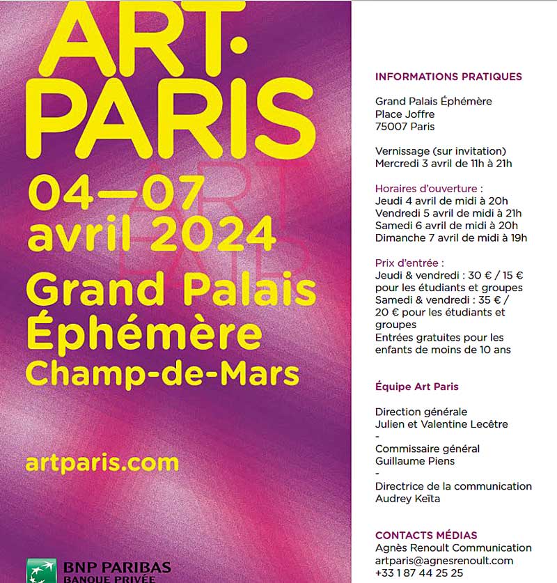 ART PARIS 2024 UNE FORME OLYMPIQUE