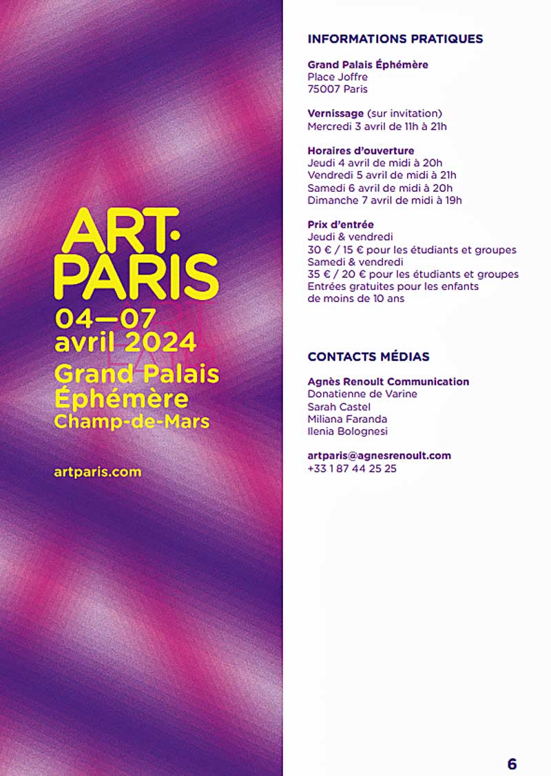 ART PARIS 2024 UN PARCOURS D'ART MODERNE