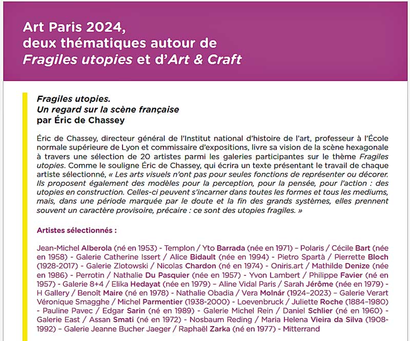 ART PARIS 2024 UNE FORME OLYMPIQUE