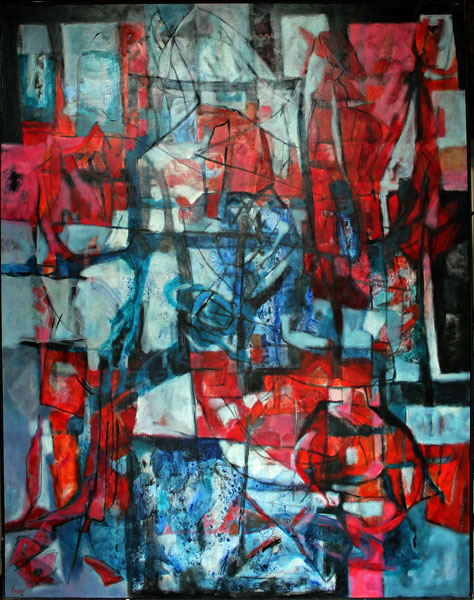 Tableaux contemporains à la peinture acrylique